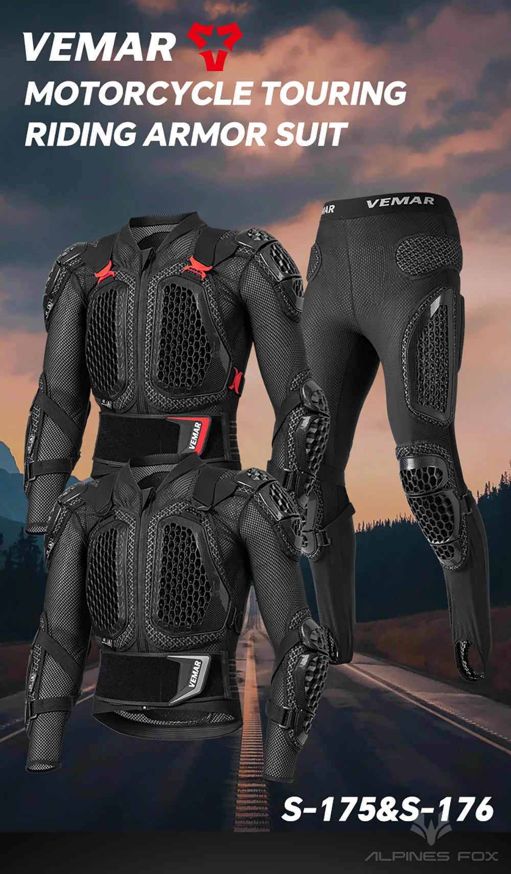 VEMAR Unisex Motorcycle Body Armor