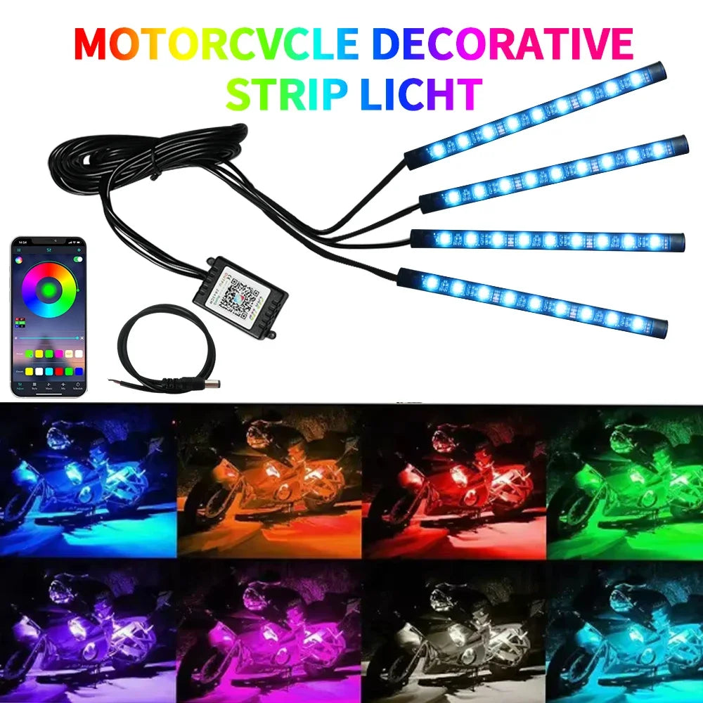 RGB Motorcycle Light Strip LED Underglow