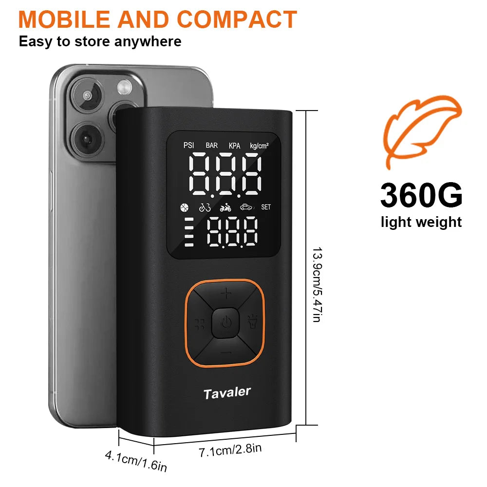 Portable Electric Air Pump Tire Inflator
