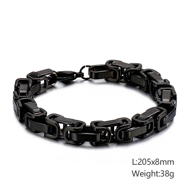 Motorcycle Stainless Steel Chain Bracelet