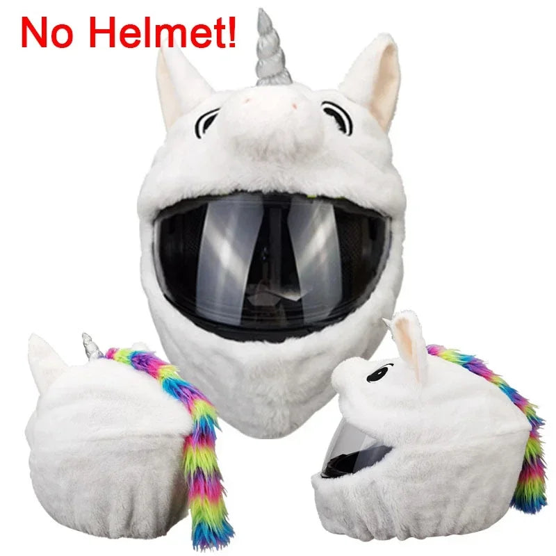 Motorcycle Helmet Cartoons Plush Helmet Cover