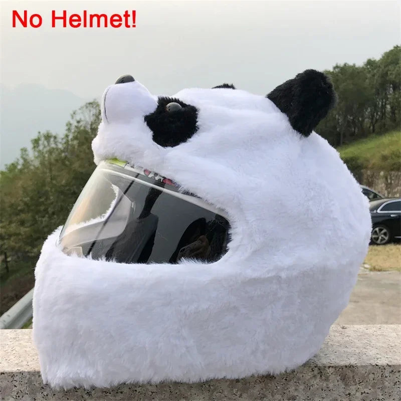 Motorcycle Helmet Cartoons Plush Helmet Cover