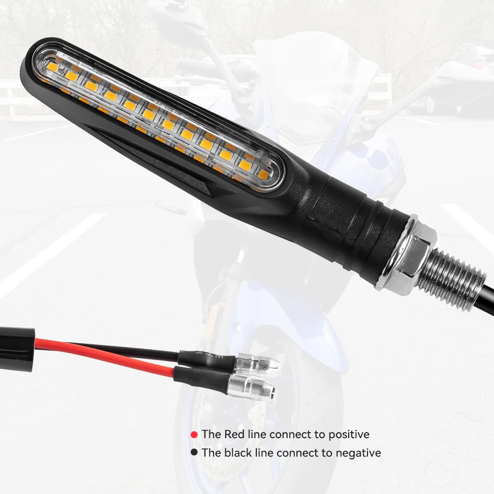 Motorcycle Rear Flowing Led Turn Signals