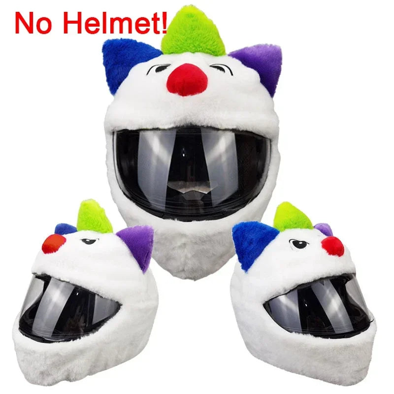 Motorcycle Helmet Cartoons Plush Helmet Cover