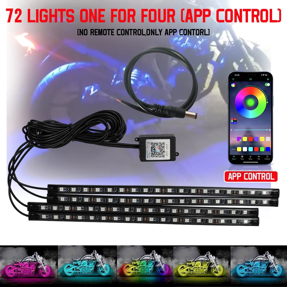 RGB Motorcycle Light Strip LED Underglow