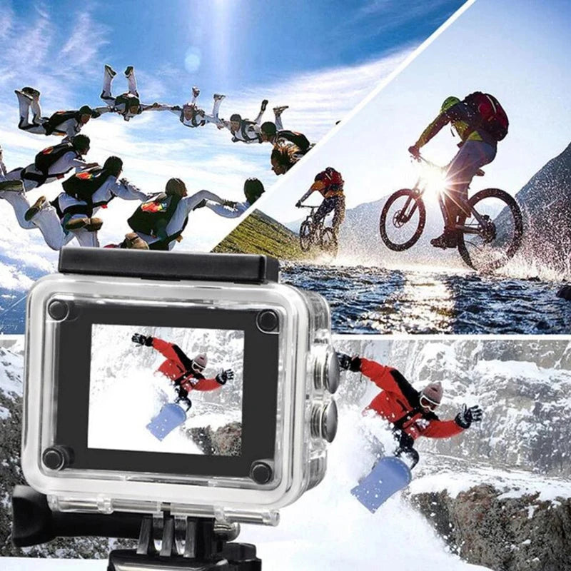 Ultra HD 4K/30fps WiFi 2.0-inch 170D Waterproof Helmet Video Recording Action Camera